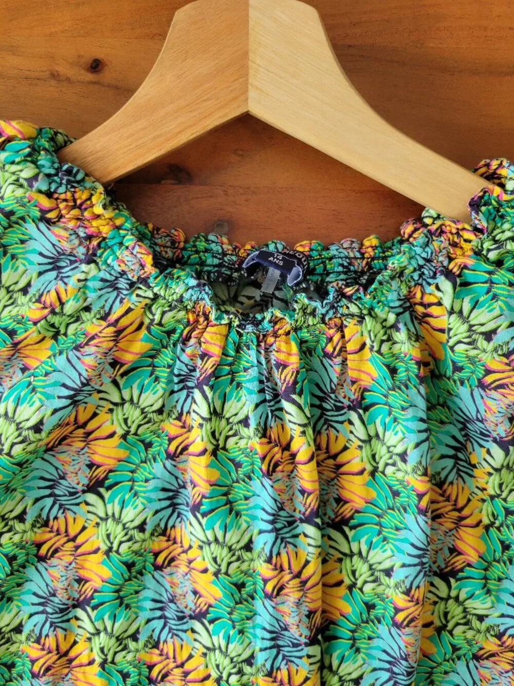 Vilebrequin Jungle Print Beach Dress Cotton Voile Girls 14Y Vacation Vibrant